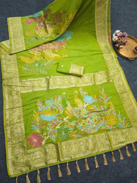 Akshara banarasi khadi silk saree wholesale market